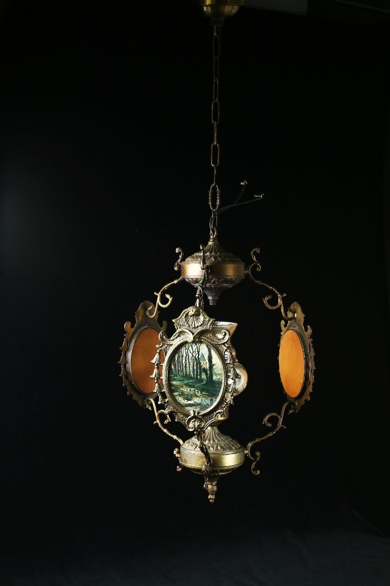 ペンダントライト : - 吊り下げ 真鍮 FLYMEe Factory CUSTOM SERIESBrass Pendant Light × Glass 吊り下げ照明 Stained ペンダント