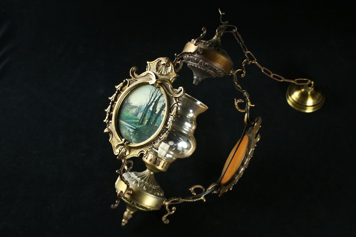 ペンダントライト : - 吊り下げ 真鍮 FLYMEe Factory CUSTOM SERIESBrass Pendant Light × Glass 吊り下げ照明 Stained ペンダント
