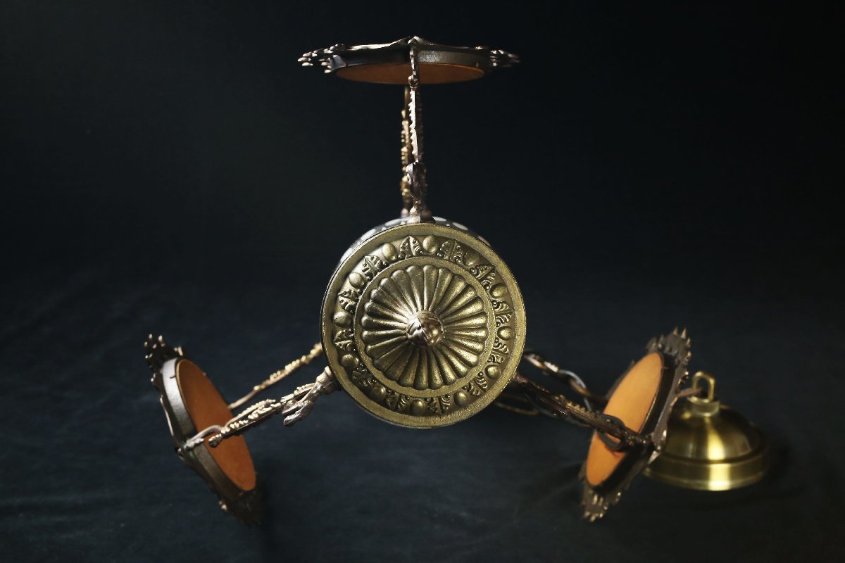 ペンダントライト : - 吊り下げ 真鍮 FLYMEe Factory CUSTOM SERIESBrass Pendant Light × Glass 吊り下げ照明 Stained ペンダント
