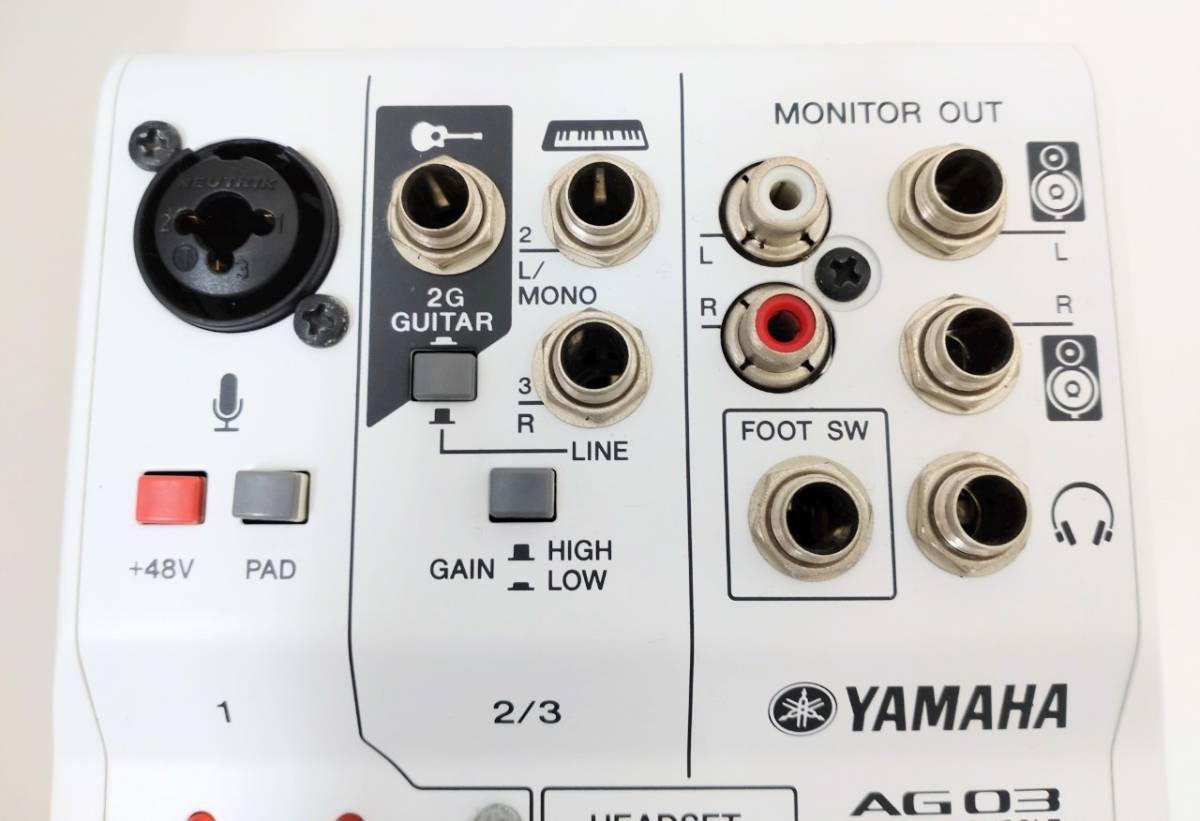 Yamaha AG03 Three Channel Mixer and USB Audio Interface