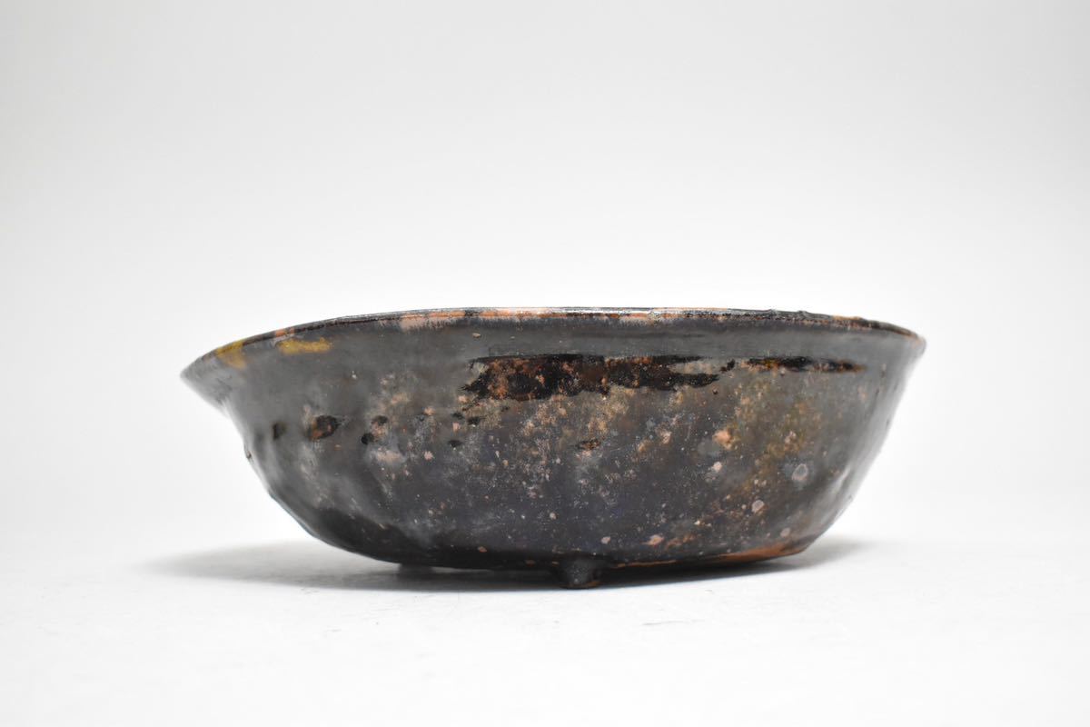 江戸時代後期　古唐津石はぜ盃　伝世品 古唐津 天平堂（TENPYODO） 時代 江戸初期-17世紀頃 骨董○古唐津流し