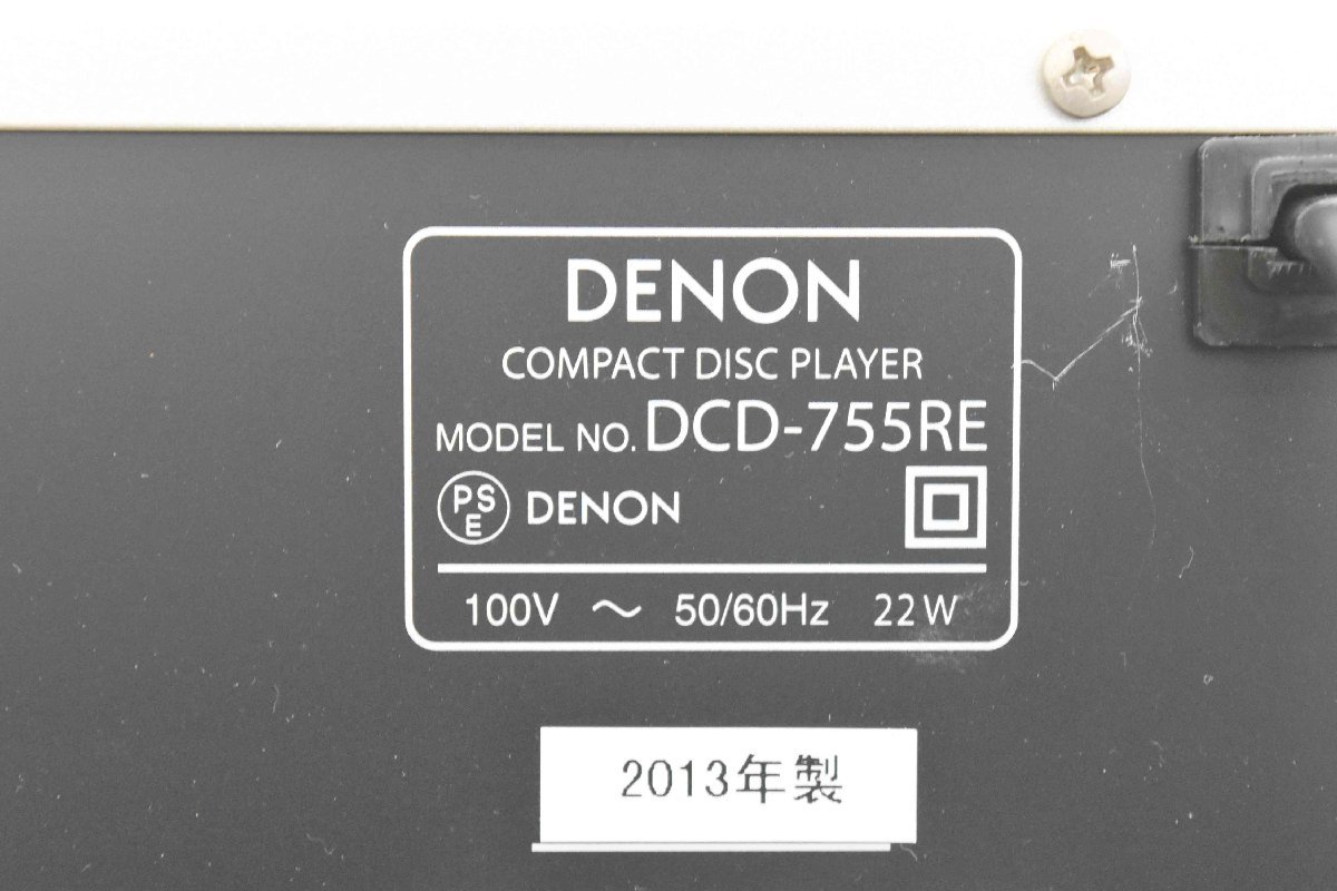 激安大特価，品質保証 F☆ DENON デノン DCD-755RE CDプレーヤー☆中古☆