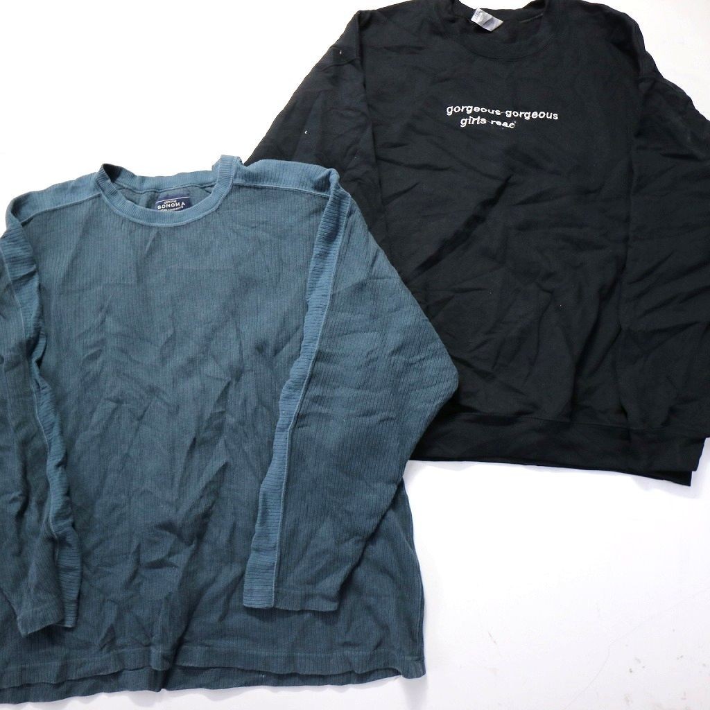 ◎古着屋系 スウェット set ワンポイント エルボーパッチ 他 (メンズXL/2XL/3XL) 6枚セット売り 古着卸 1円スタート 最落なし MJ8502