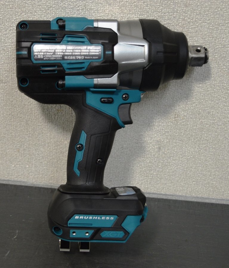【makita】充電式インパクトレンチ TW001GZ 本体のみ 高耐久角ドライブ19mm Cスプリング式 40Vmax 本体のみ (菅1663YO)