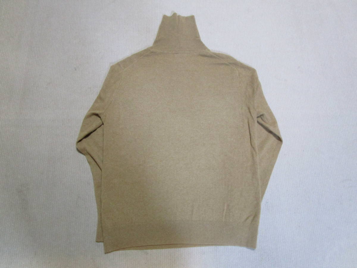 良好即決!カシミヤ100%!UNIQLO ユニクロ メンズ 長袖 タートルネック 