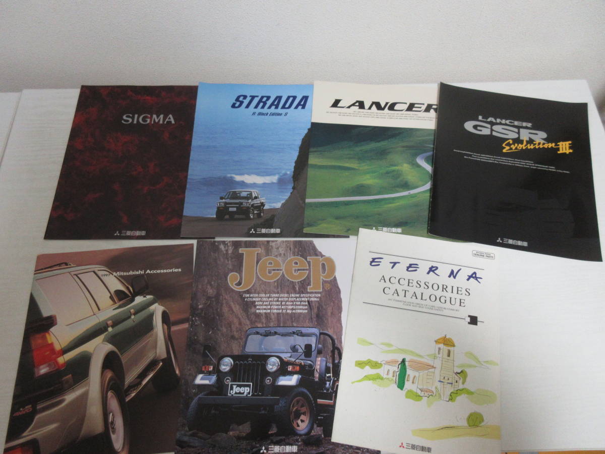 人気SALE，高品質 和17204 三菱自動車 カタログ 7点 ランサーエボリューションⅢ ランエボ3 Jeep ジープ JJ55 シグマ ストラーダ アクセサリーカタログ 英語(その他)｜売買されたオークション情報、yahooの商品情報 その他