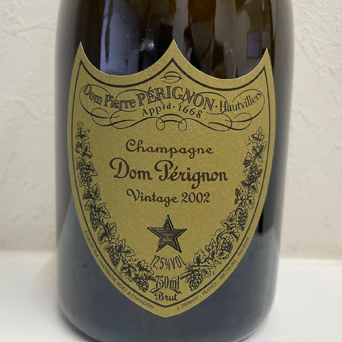 Dom Perignon VINTAGE 2002 750ml 12.5度 未開栓 箱付 シャンパン