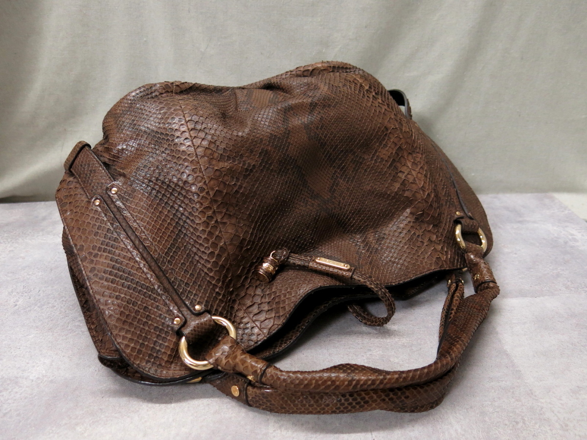 ○超美品○CELINE セリーヌ○ビタースウィート○パイソン 本 ヘビ 革 