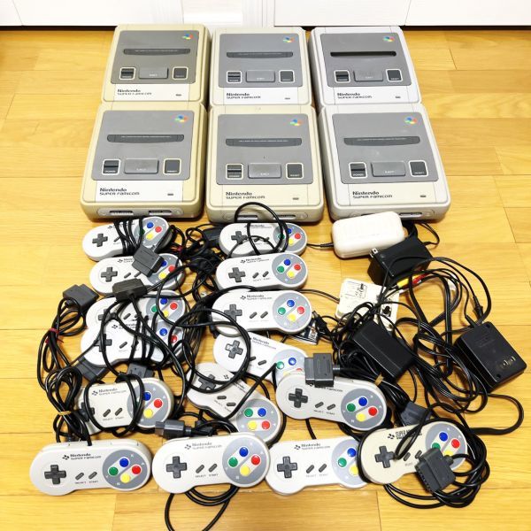 【１円スタート】スーパーファミコン本体６台 セット 動作未確認　まとめ【ジャンク品】