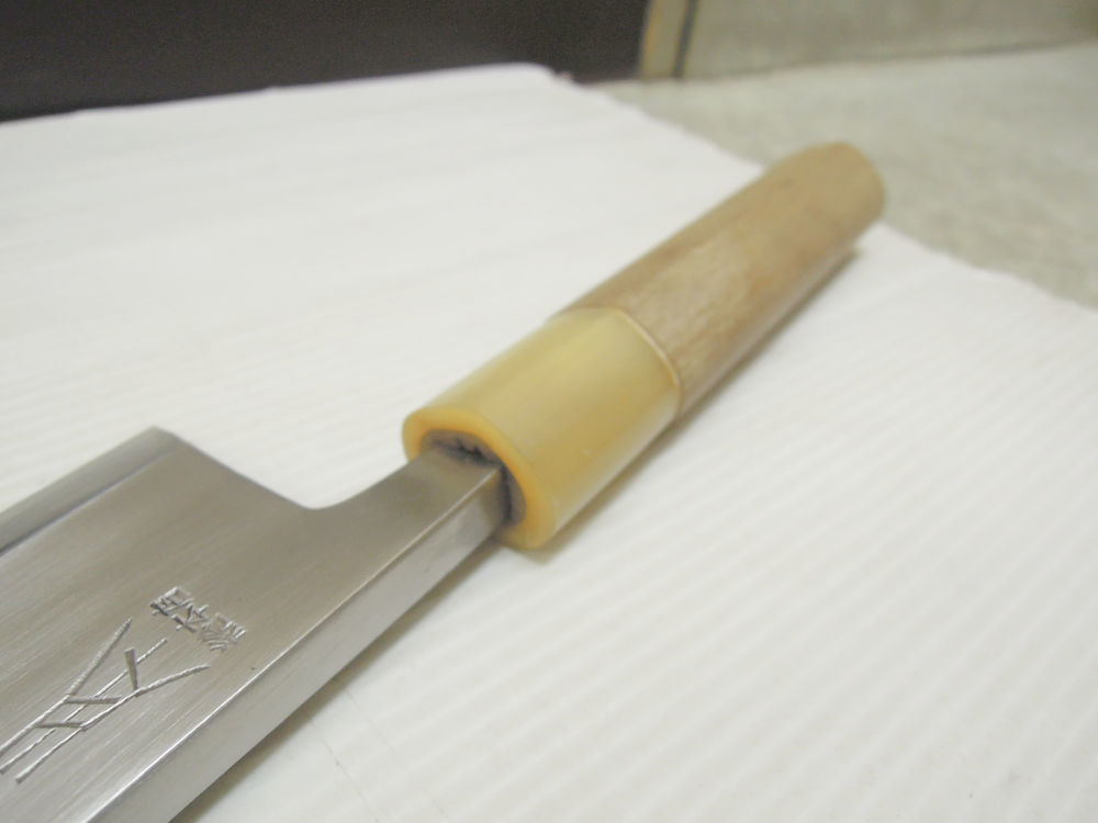 3315) 良品 正本 総本店 出刃 包丁 青鋼 刃渡り18.5cm 和包丁 正本 包丁
