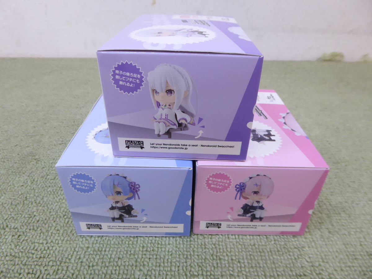 078-N76) 未開封品 ねんどろいど Swacchao! エミリア レム ラム 