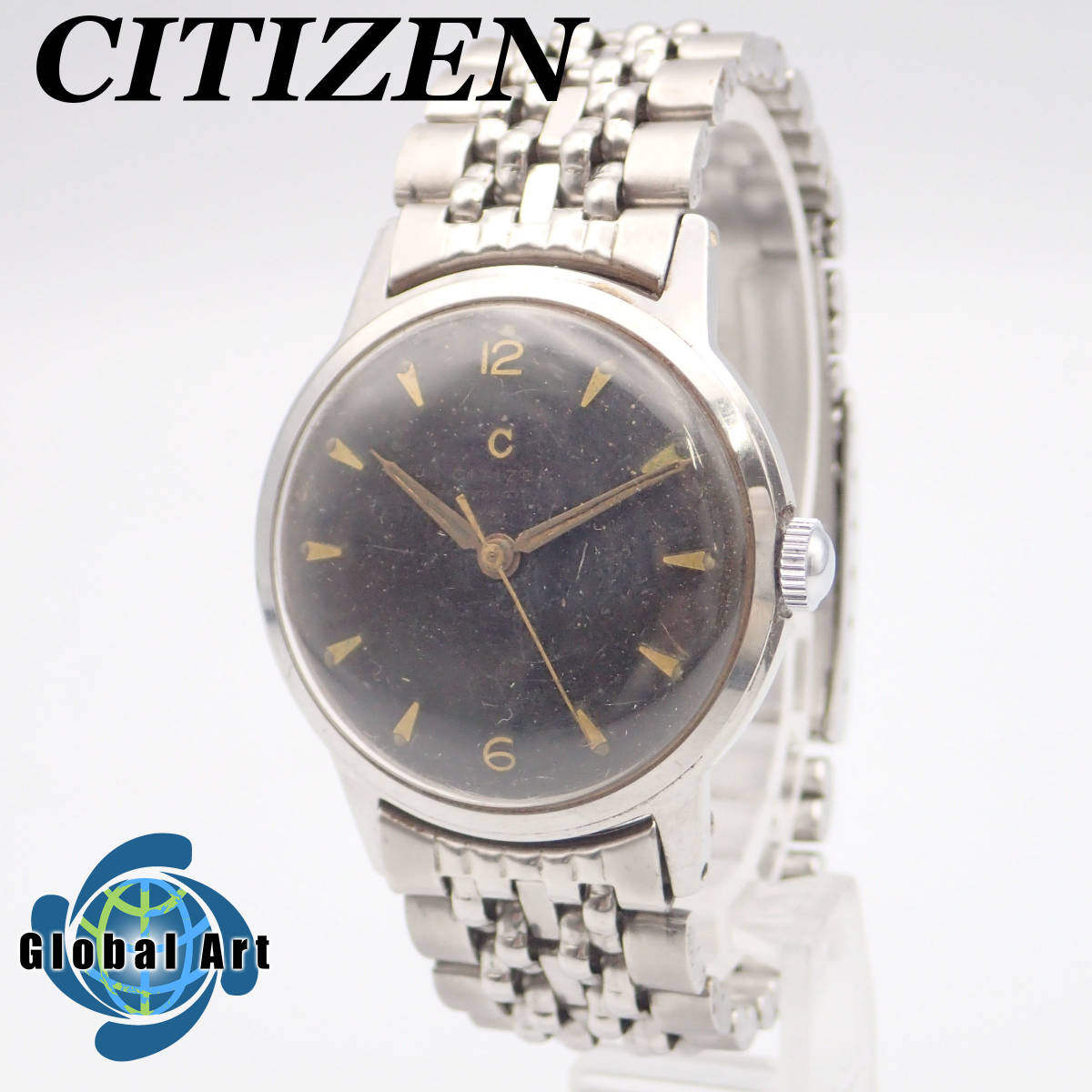 17石 Cマーク センターセコンド CITIZEN シチズン 手巻き腕時計 手巻き 