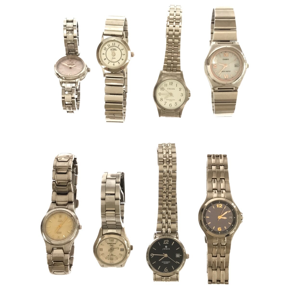 【レディース 腕時計 35本まとめ】SEIKO WALTHAM SILVER 0.925 TISSOT CASIO CITIZEN 等 手巻 QZ デイデイト クロノグラフ 動作未確認 T624