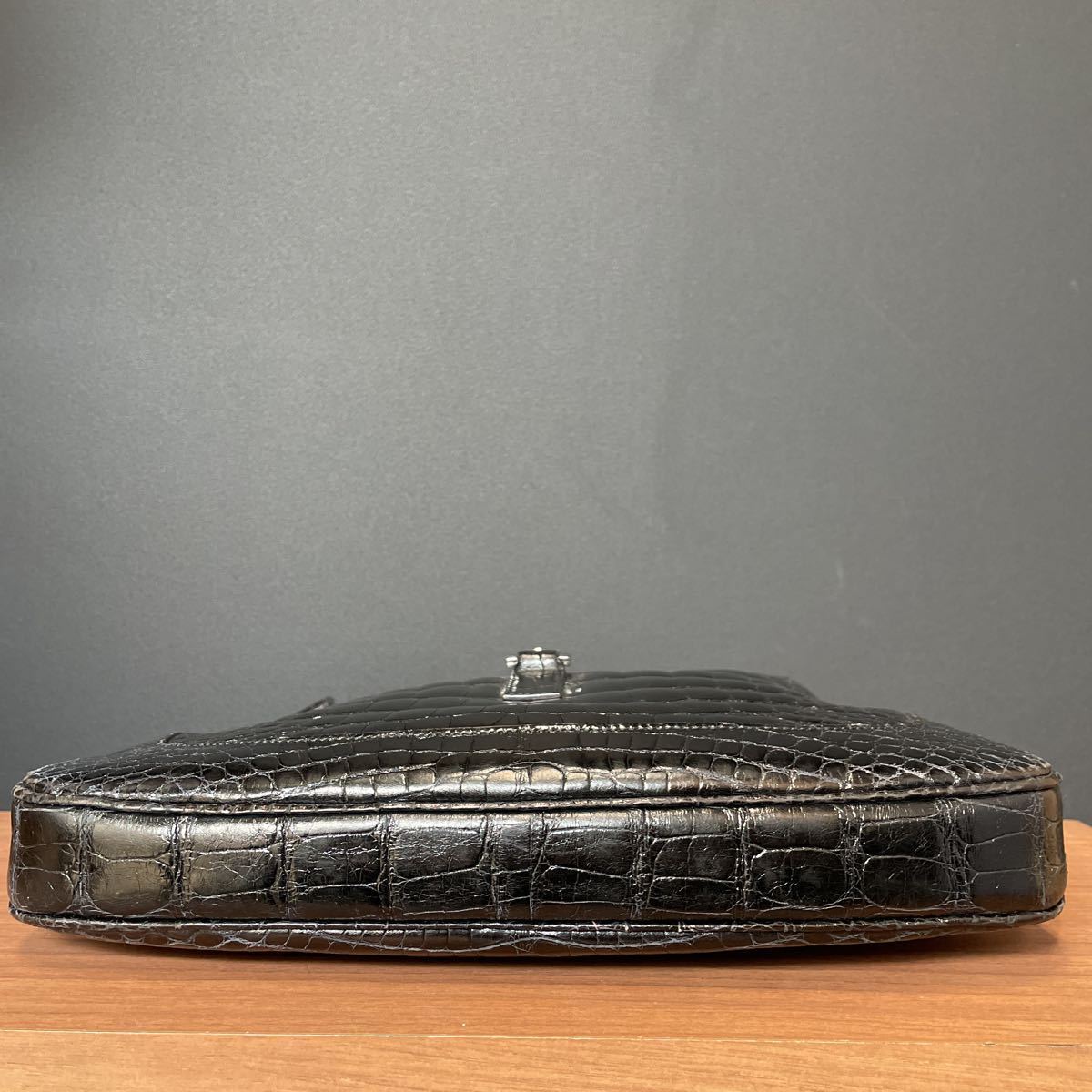 1円 グッチ GUCCI ジャッキー 最高級 クロコダイル シャイニング 