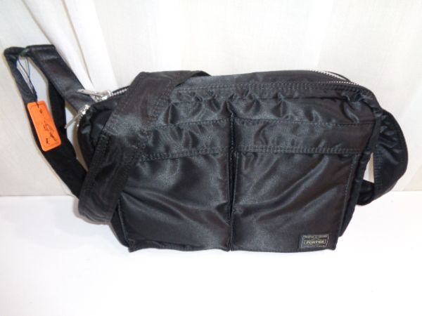 PORTER/ポーター　吉田カバン　タンカー　ショルダーバッグ(L)　斜め掛け　男女兼用　「MA-1」モチーフ　62278810　黒　在庫品　B325