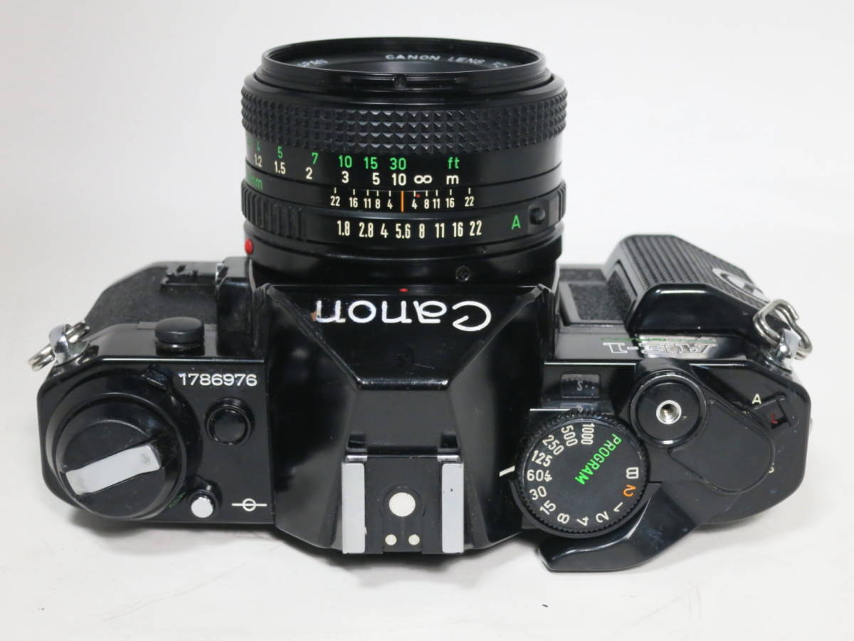 Canon AE-1 50mm Camera Program Film f⁄1.8 with Lens 35mm - Black