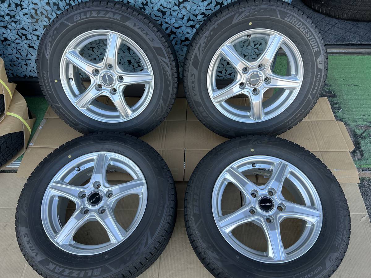 バリ山♪BS BALMINUM 15インチ 6J +53 114.3 5穴/BS ブリザックVRX3 195/65R15 2021年製 4本セット #110-1 BRIDGESTONE BALMINUM BS のパーツレビュー ノア ハイブリッド