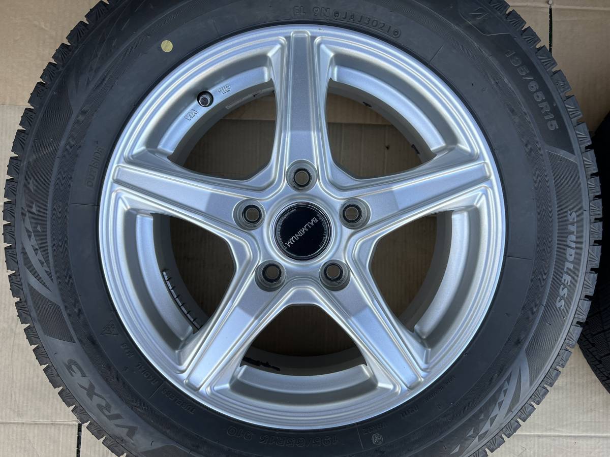 バリ山♪BS BALMINUM 15インチ 6J +53 114.3 5穴/BS ブリザックVRX3 195/65R15 2021年製 4本セット #110-1 BRIDGESTONE BALMINUM BS のパーツレビュー ノア ハイブリッド