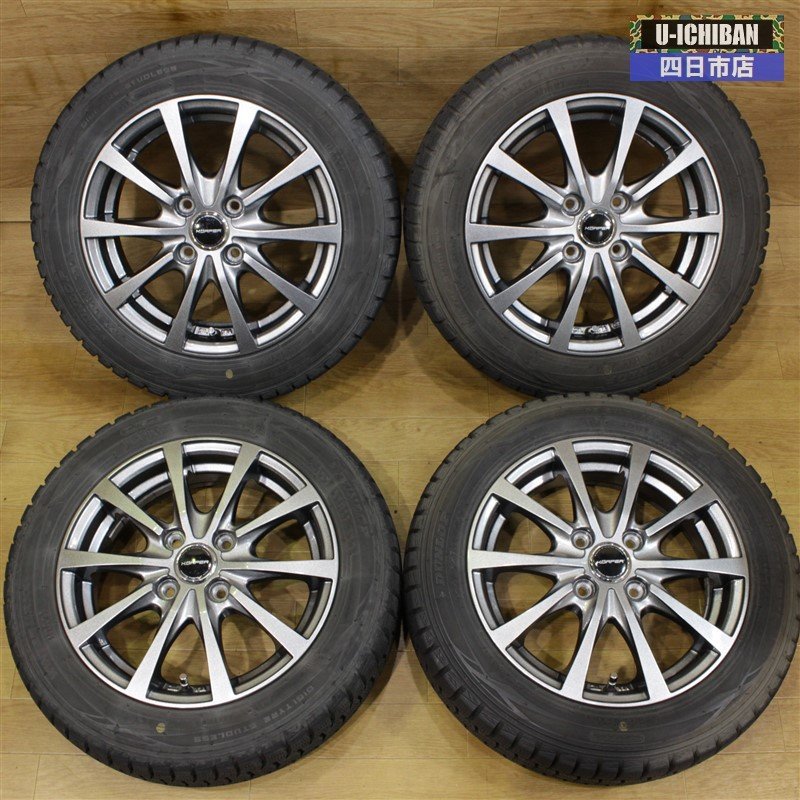  軽自動車 N-box ミラ スペーシア等に ダンロップ スタッドレスセット WM01 155/65R14 75Q ケルパーGT 14インチ&times;4.5 +45 4H 100 006(スタッドレスタイヤ)｜売買されたオークション情報、yahooの商品情報 4穴