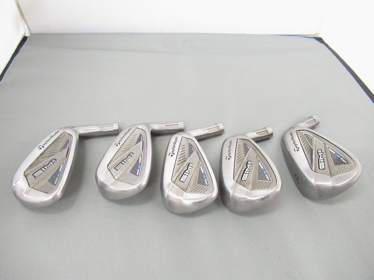 中古ヘッド◆テーラーメイド　ＳＩＭ２　ＭＡＸ　アイアン　#6～PW　5個セット◆