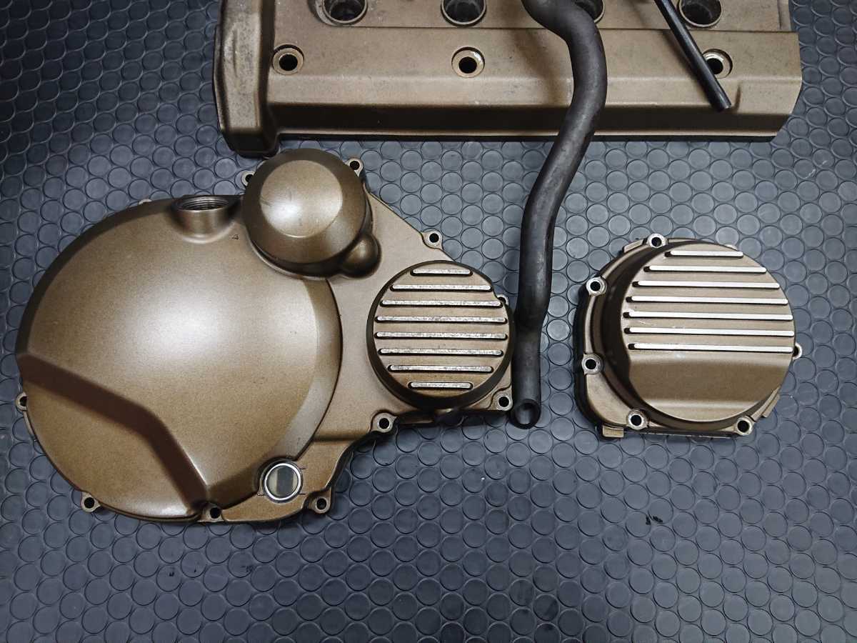 ZRX1200R(ZRT20A)取外】☆カワサキ純正【ブロンズ】エンジンカバー3点 