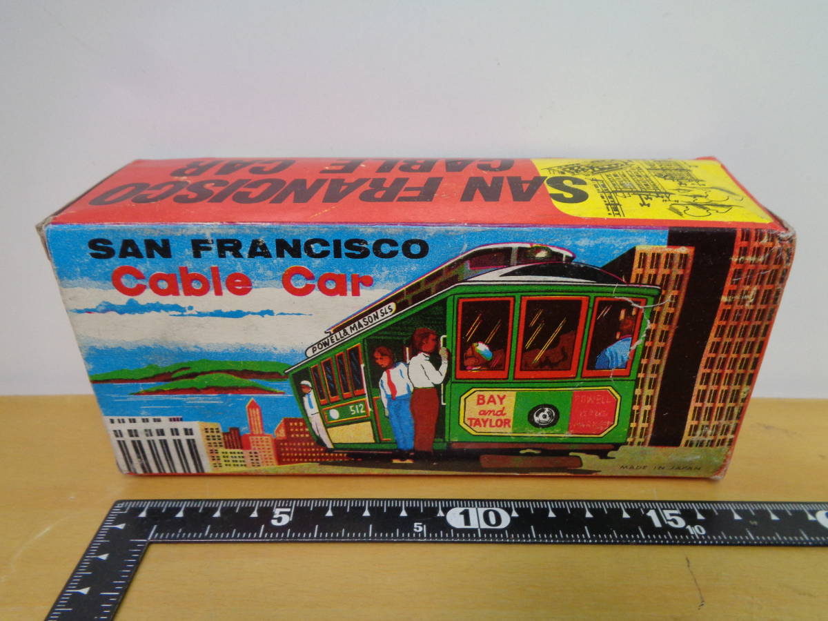 サンフランシスコケーブルカー 昭和レトロ　VINTAGE 希少 ブリキ玩具レア サンフランシスコケーブルカー 昭和レトロVINTAGE 希少 ブリキ玩具レア