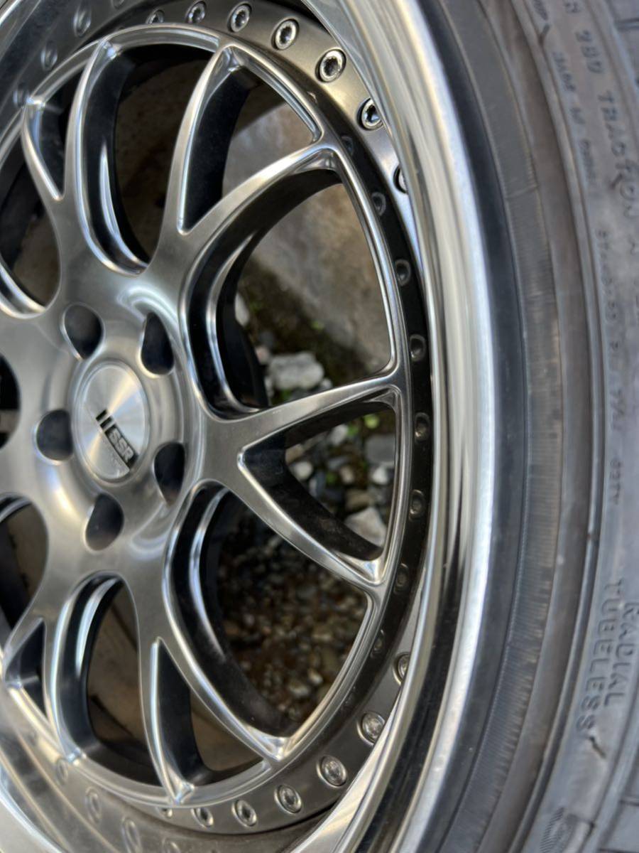 SSR プロフェッサー MS3 19インチ シルバー 深リム 114.3 9.5 ＋5 10.5 