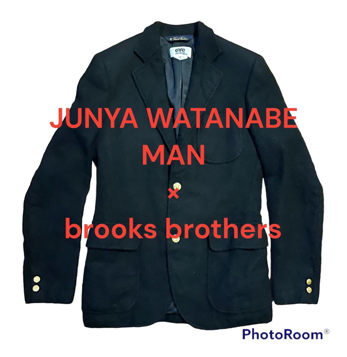 爆買い，送料無料 eye JUNYA WATANABE &times; brooks brothers 縮絨 ジャケット/PLUS HOMME DEUX SHIRT BLACK GANRYU(テーラードジャケット、ブレザー)｜売買されたオークション情報、yahooの商品情報をアーカイブ公開 - オークファ 男性用