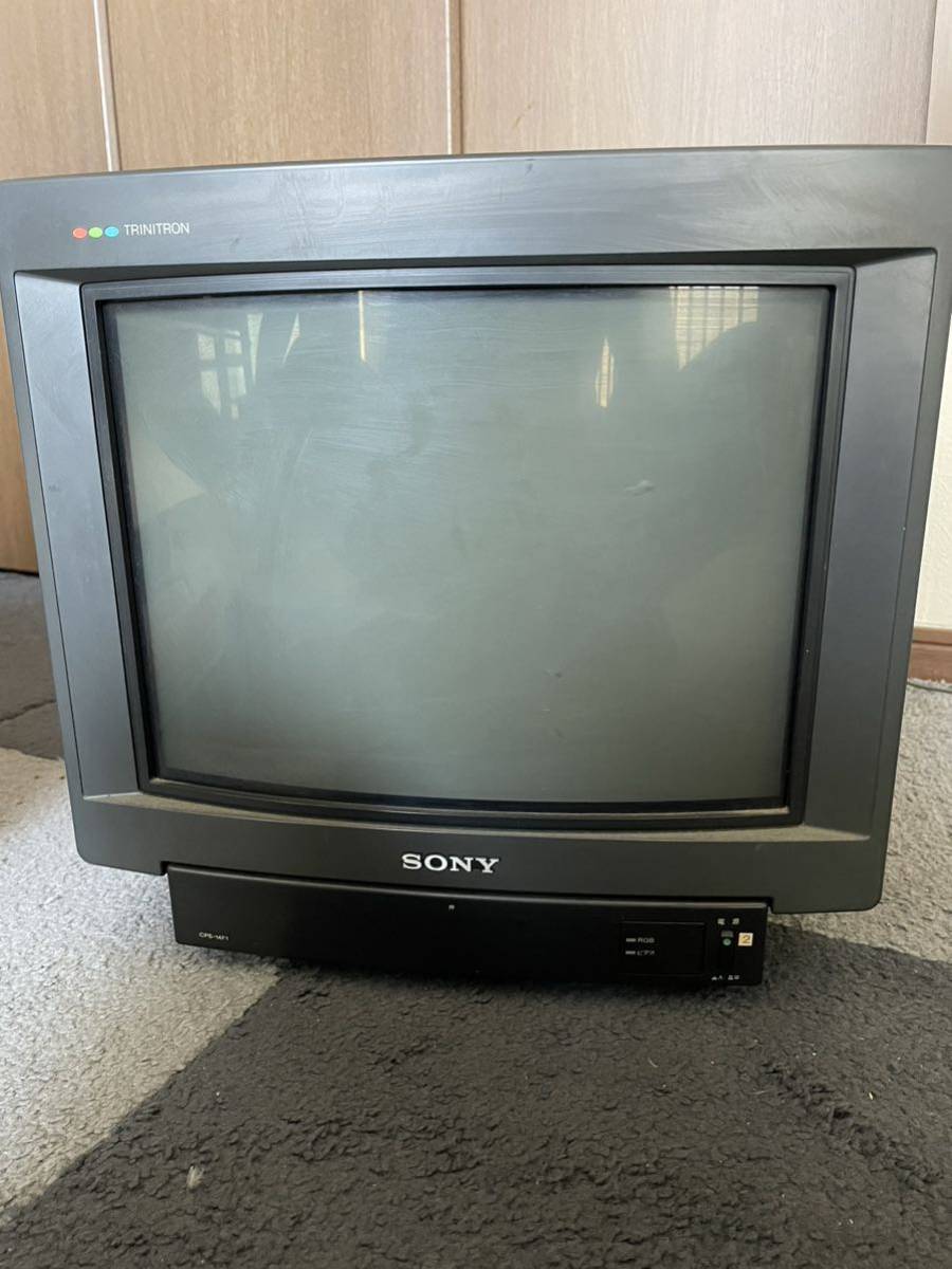 SONY トリニトロン 14型カラーモニター CPS-14F1 ビデオ 21ピンRGB