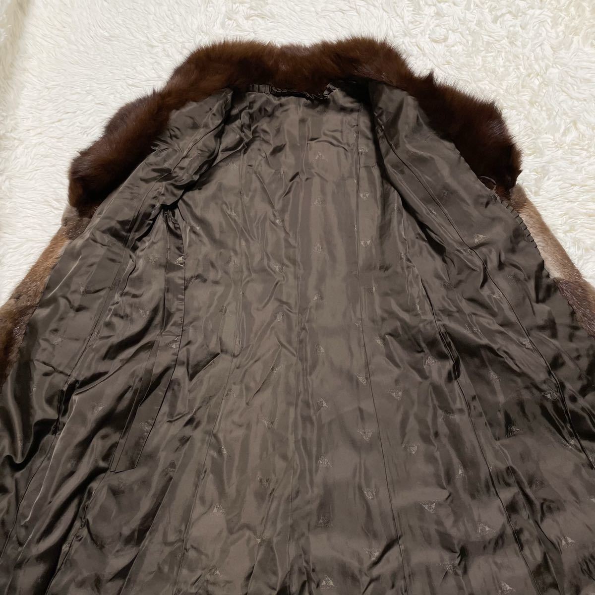 極美品!!最高級!!ミンクファーコート リアルファー 毛皮コート ロング 