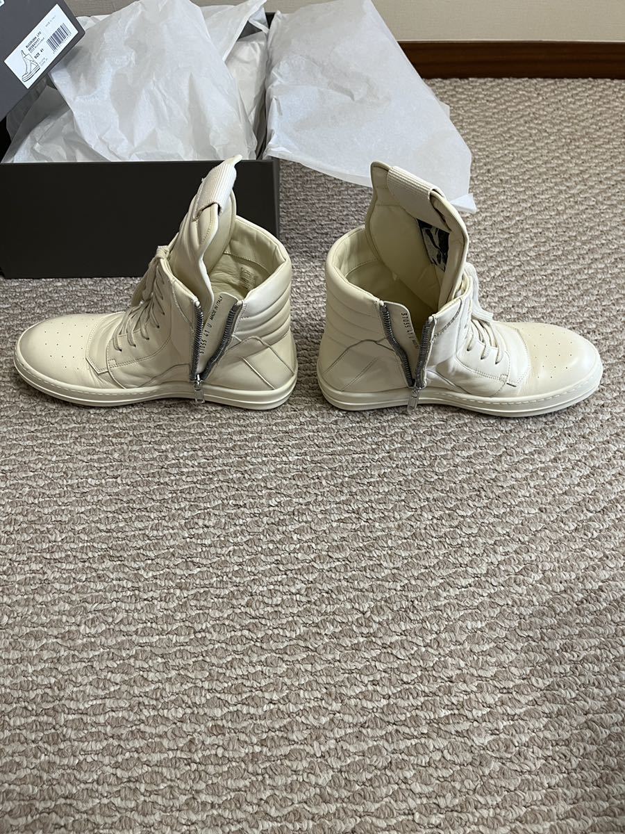 1円スタート!】Rick Owens ジオバスケット ミルク 41 粗新品 1円スタート!】Rick Owens ジオバスケット ミルク 41 粗新品