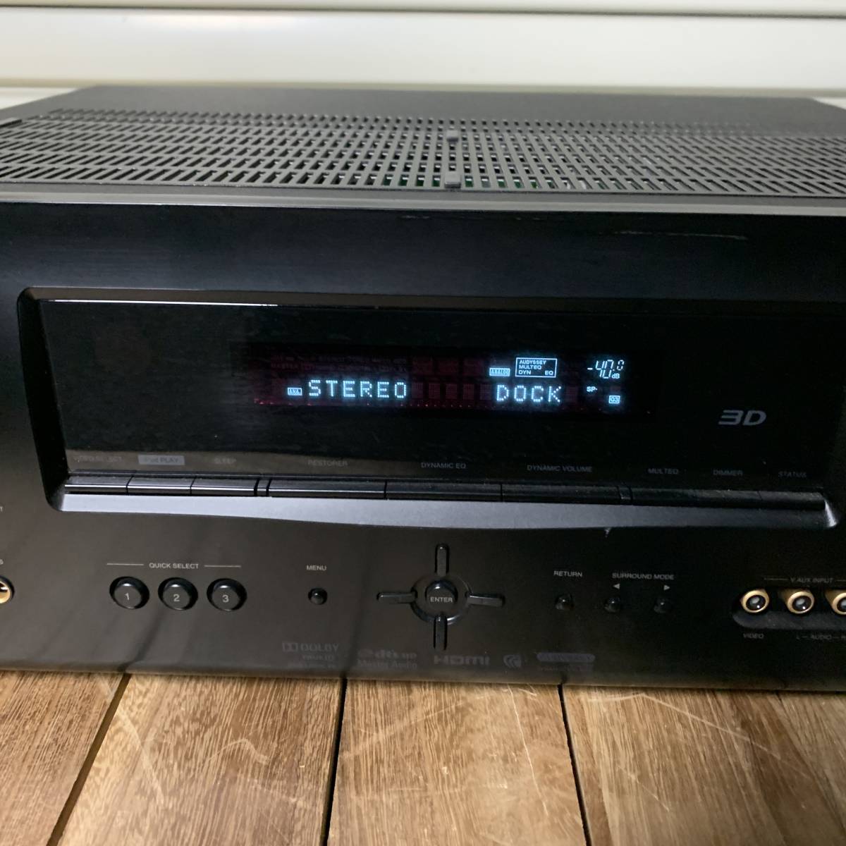 ▽【通電OK】DENON AVR-1611 AVサラウンドレシーバー リモコン付 AV