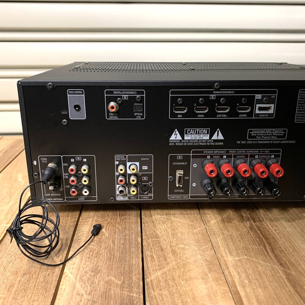 ▽【通電OK】DENON AVR-1611 AVサラウンドレシーバー リモコン付 AV
