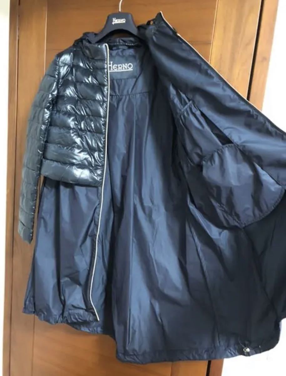ヘルノ 切り替え ハンガー付き ネイビー 44 herno 国内正規品(3)|売買されたオークション情報、yahooの商品情報をアーカイブ公開 ...