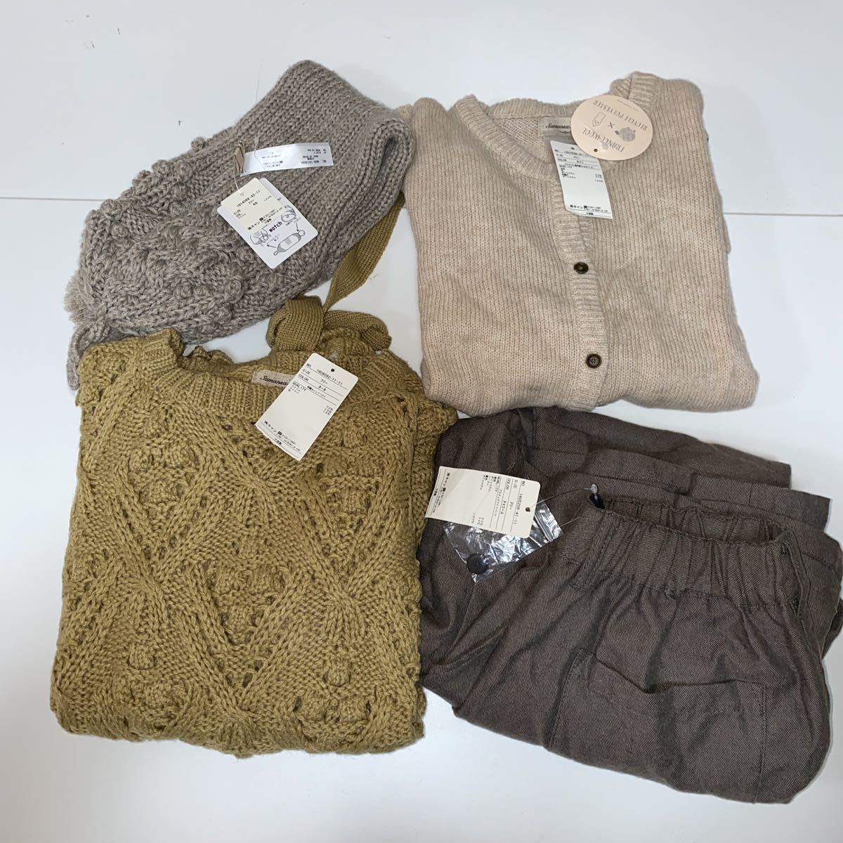 d*☆未使用 Samansa Mos2 まとめて18点セット M フリー . バッグ ブラウス プルオーバー ニットベスト カーディガン他 Samansa Mos2 サマンサ UNION FLANNEL keittio