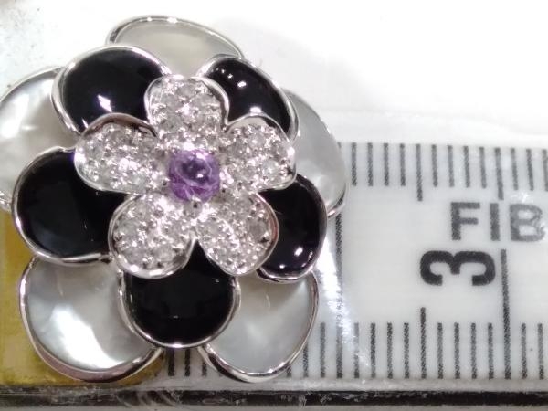 在庫限り‼️K18WGダイヤ✨0.17ctサークルデザインペンダントヘッド K18WG／ダイヤ0.17ct／5.7g ／トップ 【公式通販】