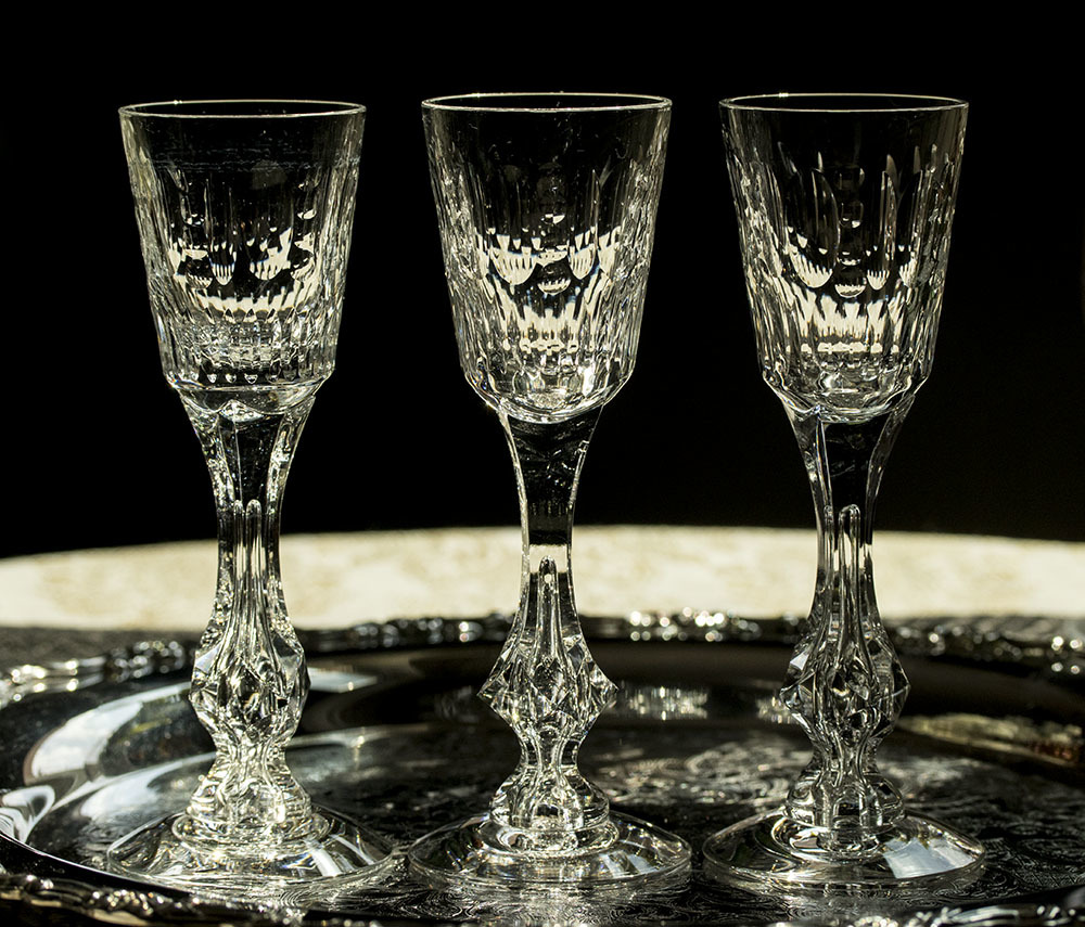 Vintage Crystal Tiffin 豪華 Manchester クリスタル ティフィングラス