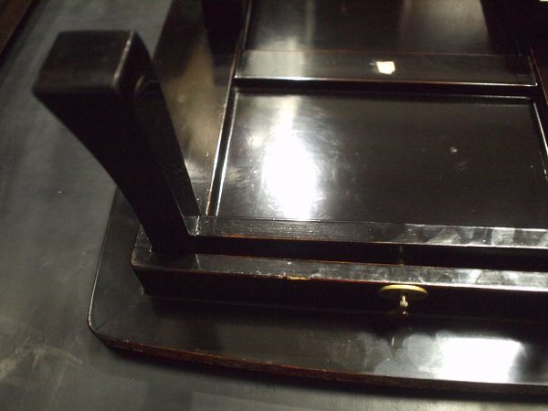 座卓 | 津軽塗 唐塗 津軽塗たなか 折り畳み 羽角ケリ足 唐草 小林漆器