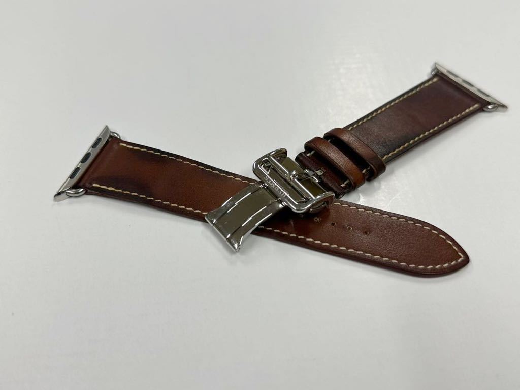 驚きの破格値，新品 Apple watch HERMES エルメス Dバックル ディプロイアントバックル レザー アップルウォッチ 44mm 45mm フォーヴ 783(アクセサリー)｜売買されたオークション情報、yahooの商品情報をアーカイブ公開 - アクセサリー