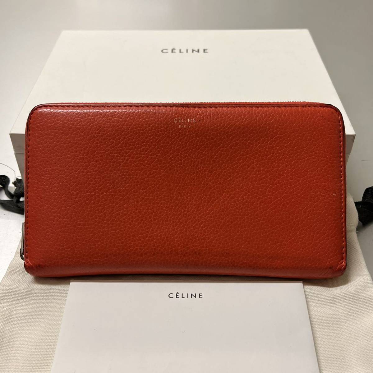 極美品！ セリーヌ CELINE 財布 長財布 ラウンドファスナー ラージ 