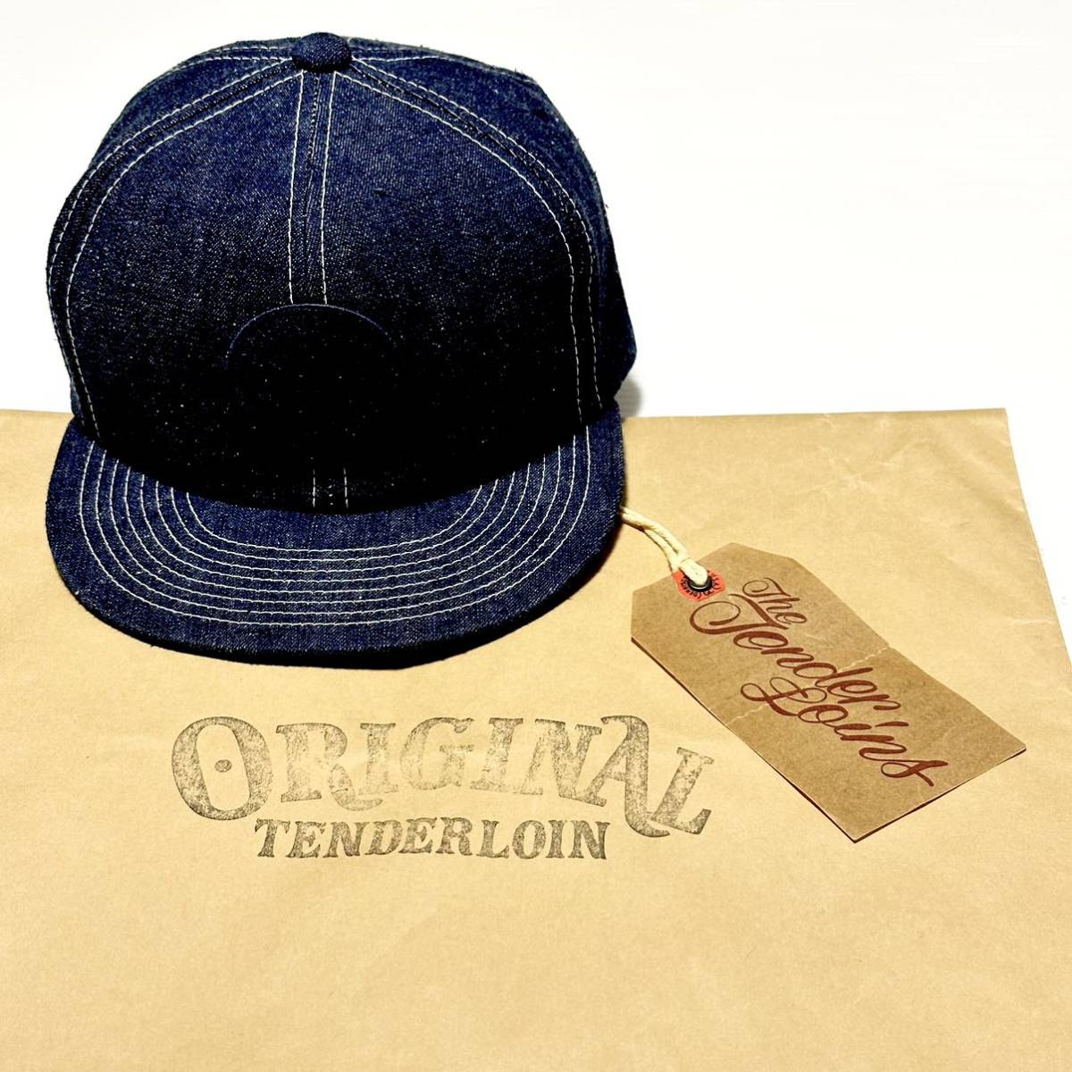 ★1円出品★ TENDERLOIN tenderloin テンダーロイン トラッカーキャップ インディゴ デニム ブルー ネイビー 青 紺 DENIM サークルワッペン TENDERLOIN tenderloin Yahoo!オークション ストライプ マチ付き カーキ中古u80519359h0040ik55