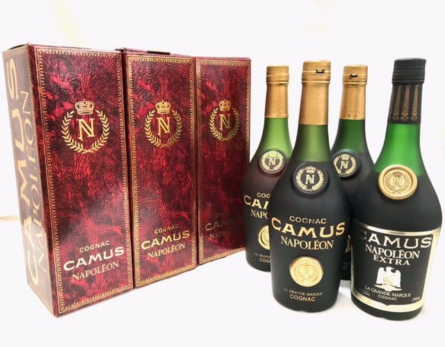 未開栓】(4本set)カミュ ナポレオン CAMUS NAPOLEON コニャック