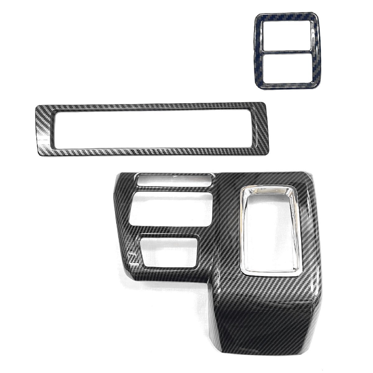 新品★POG パネル3種セット シフトパネル ハザードスイッチ エアコン吹出 S700V/S710V アトレー カーボン柄 D46-09CB08D07D