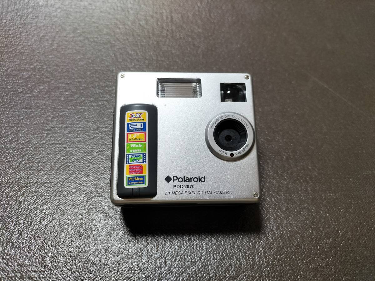 完動品 Polaroid PDC 2070 デジタルカメラ 2.1メガピクセル 希少 完動