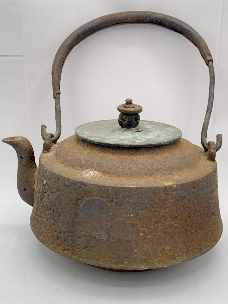 龍文堂造 鉄瓶 煎茶道具 茶道具 湯沸 南部鉄瓶 工芸品 松の木 松 骨董
