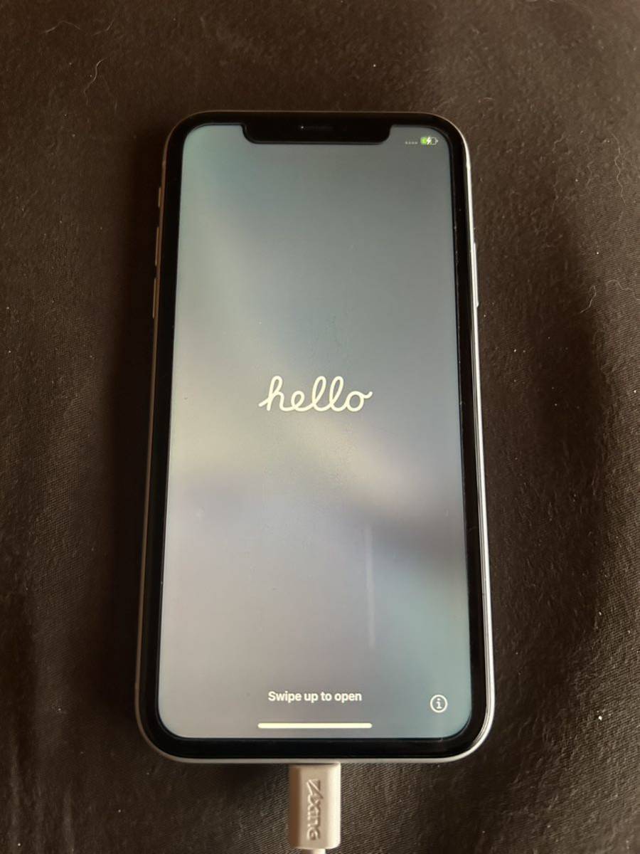 iPhone XR SIMロック解除 ホワイト 64GB バッテリー82％ 携帯電話