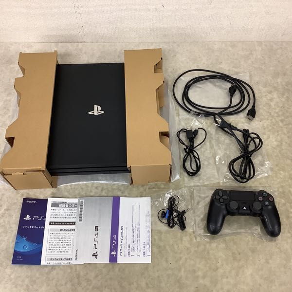 1円〜 動作確認/初期化済 PS4 Pro CUH-7200B B01 1TB 本体 ジェット 