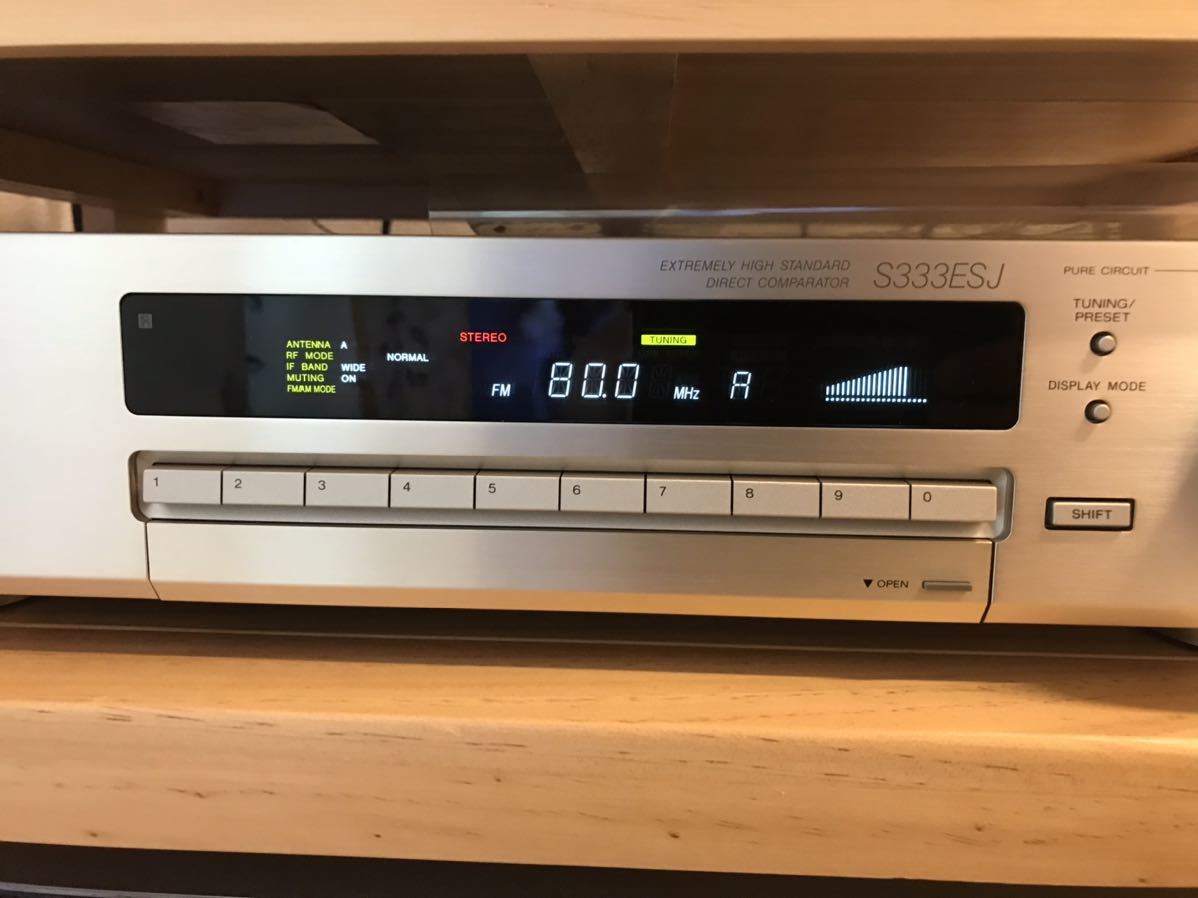 SONY/ソニー FM/AMステレオチューナー ST-S333ESJ【現状渡し品】 ☆