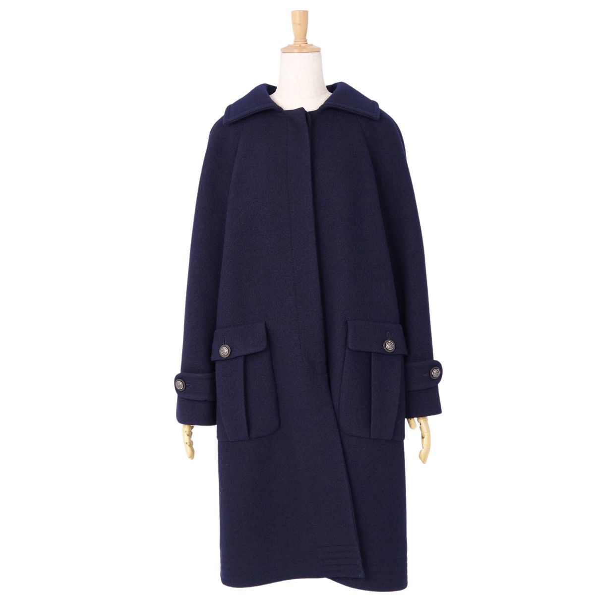 シャネル CHANEL コート ツイード パリダラスボタン P49610 ロング