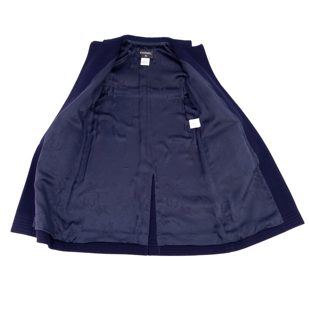 美品 シャネル CHANEL コート ツイード パリダラスボタン P49610  